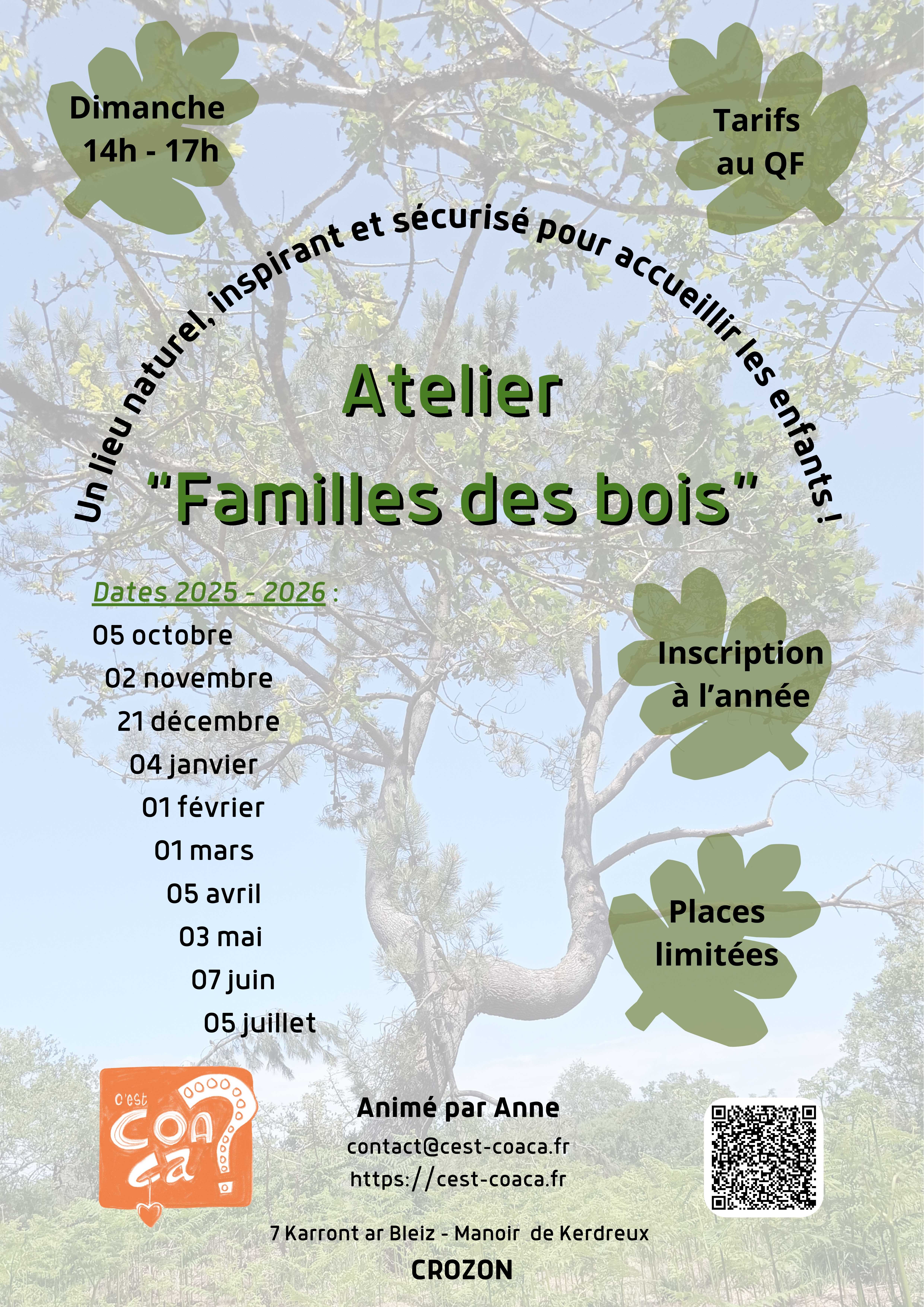 Familles des bois 2025-2026 Affiche